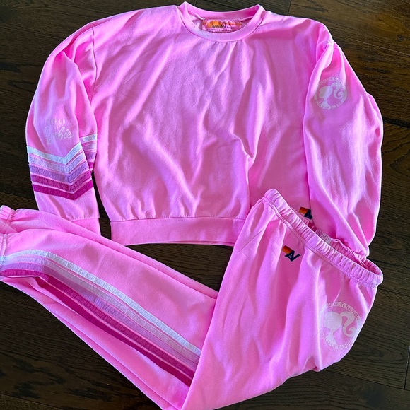 Aviator Nation Tops - Aviator nation world of Barbie limited edition collaboration set sweatshirt
